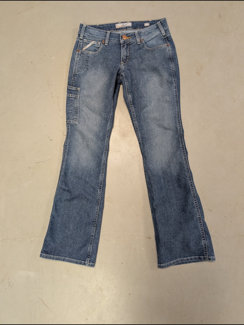 Women’s Ariat Rebar Carpenter Bootcut Jeans Mid-Rise - Picture 4 of 7
